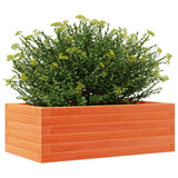 Garden Planter Wax Brown 70x40x23 cm Solid Wood Pine