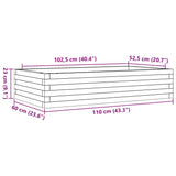 Garden Planter 110x60x23 cm Solid Wood Pine