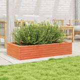 Garden Planter Wax Brown 110x60x23 cm Solid Wood Pine