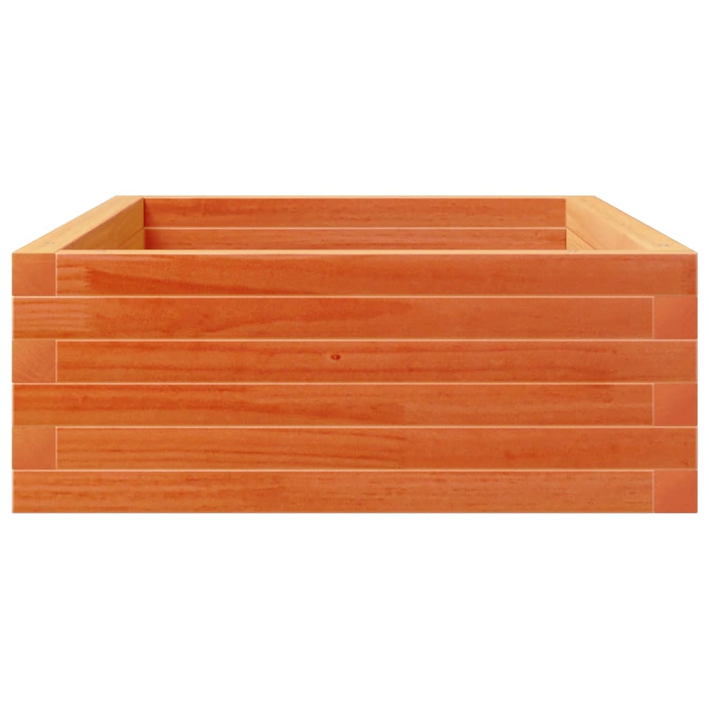 Garden Planter Wax Brown 110x60x23 cm Solid Wood Pine