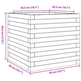 Garden Planter 50x50x45.5 cm Solid Wood Pine