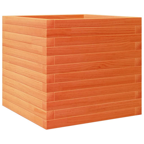 Garden Planter Wax Brown 50x50x45.5 cm Solid Wood Pine