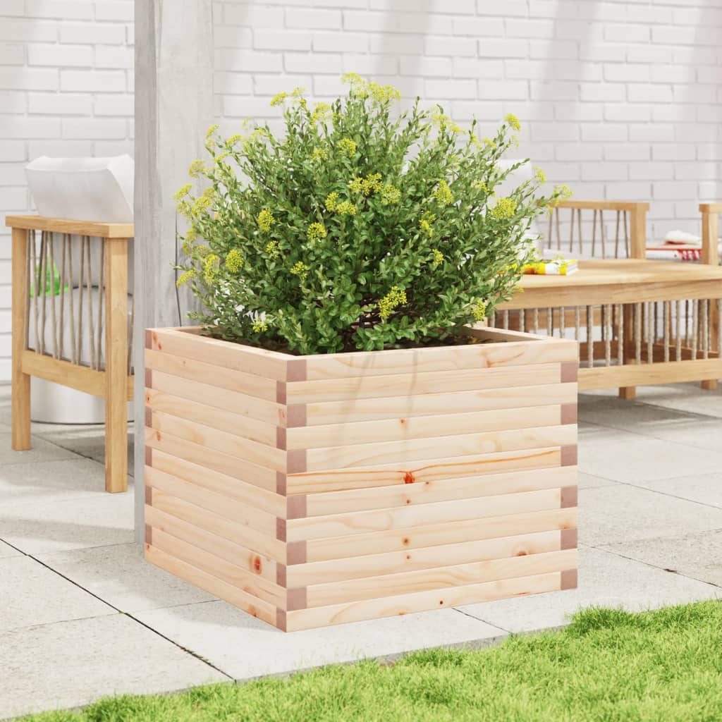 Garden Planter 60x60x45.5 cm Solid Wood Pine