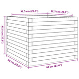 Garden Planter 60x60x45.5 cm Solid Wood Pine