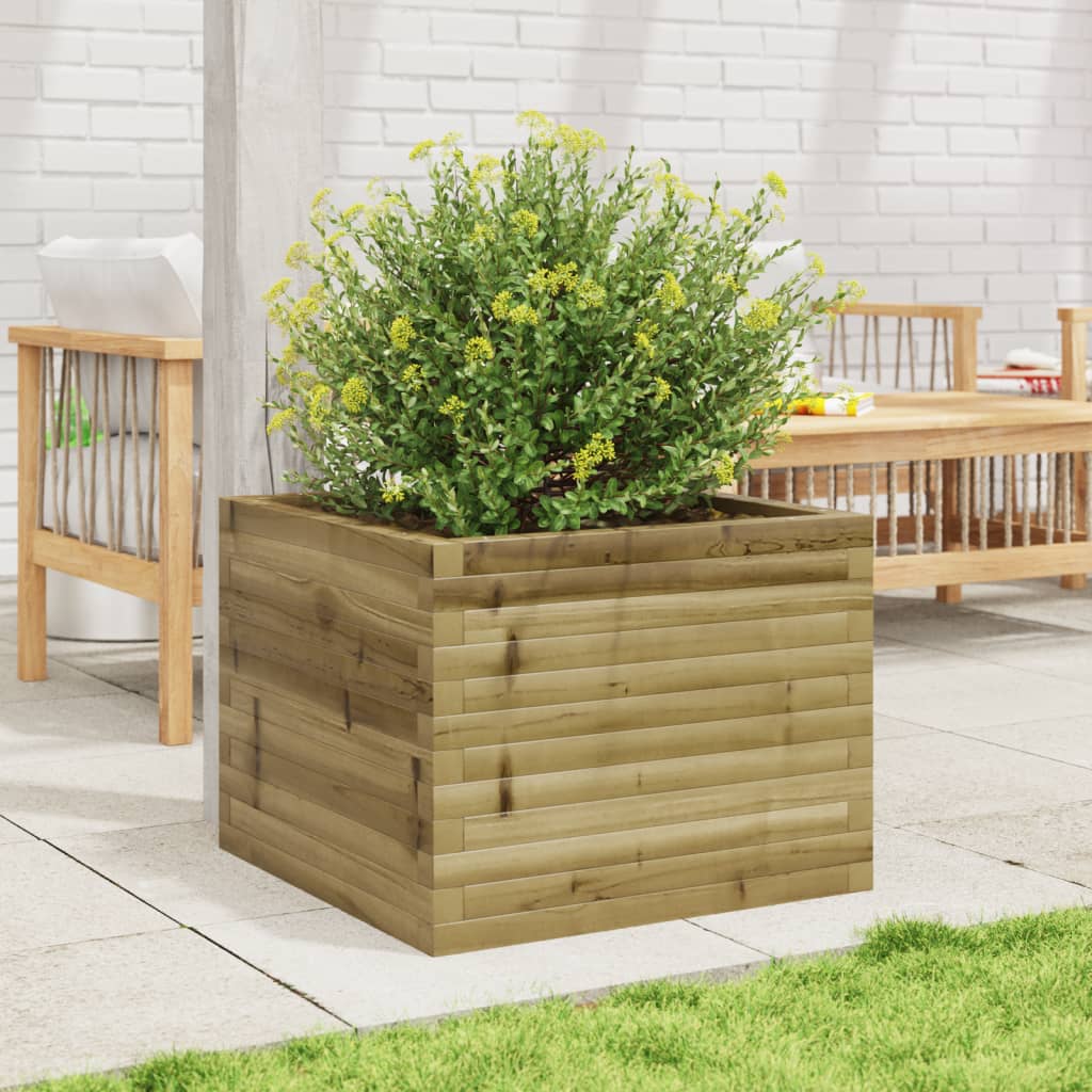 Garden Planter 60x60x45.5 cm Impregnated Wood Pine