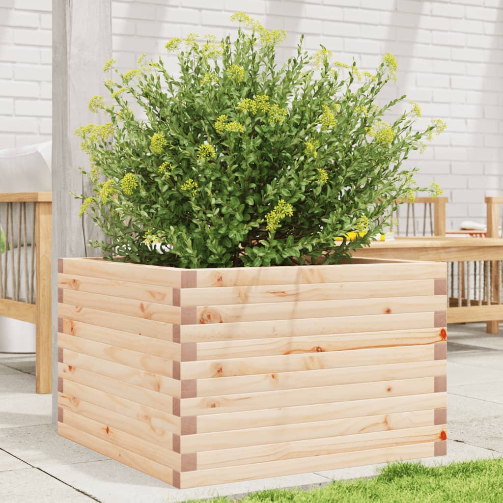 Garden Planter 70x70x45.5 cm Solid Wood Pine