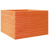 Garden Planter Wax Brown 70x70x45.5 cm Solid Wood Pine