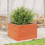 Garden Planter Wax Brown 70x70x45.5 cm Solid Wood Pine