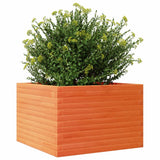 Garden Planter Wax Brown 70x70x45.5 cm Solid Wood Pine