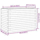 Garden Planter 70x40x45.5 cm Solid Wood Pine