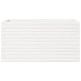 Garden Planter White 90x40x45.5 cm Solid Wood Pine