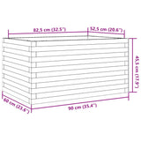 Garden Planter 90x60x45.5 cm Solid Wood Pine