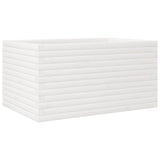 Garden Planter White 90x60x45.5 cm Solid Wood Pine