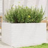 Garden Planter White 90x60x45.5 cm Solid Wood Pine