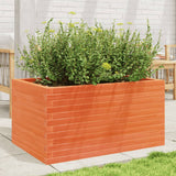 Garden Planter Wax Brown 90x60x45.5 cm Solid Wood Pine