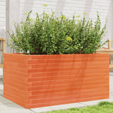 Garden Planter Wax Brown 90x60x45.5 cm Solid Wood Pine