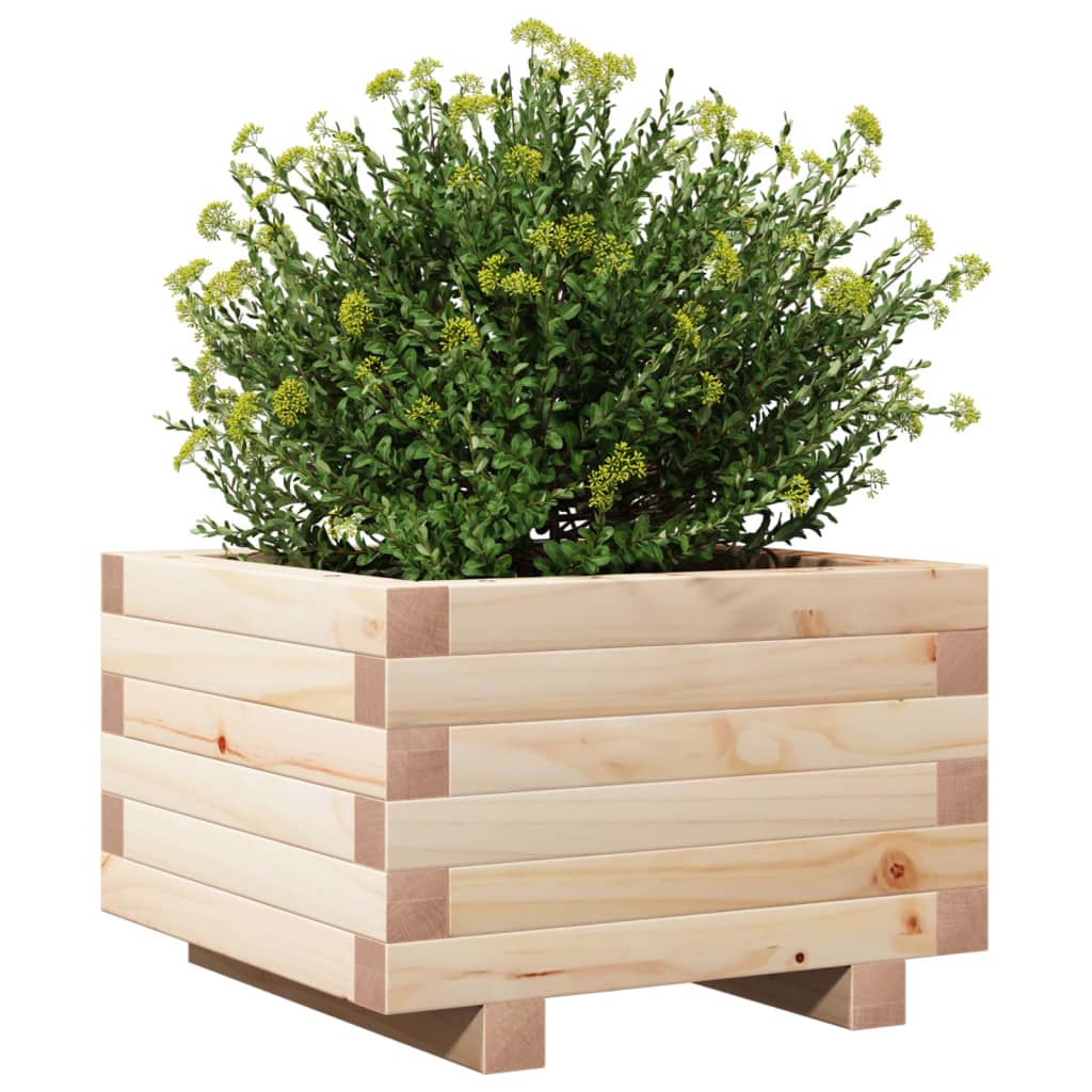 Garden Planter 40x40x26.5 cm Solid Wood Pine