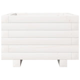 Garden Planter White 40x40x26.5 cm Solid Wood Pine