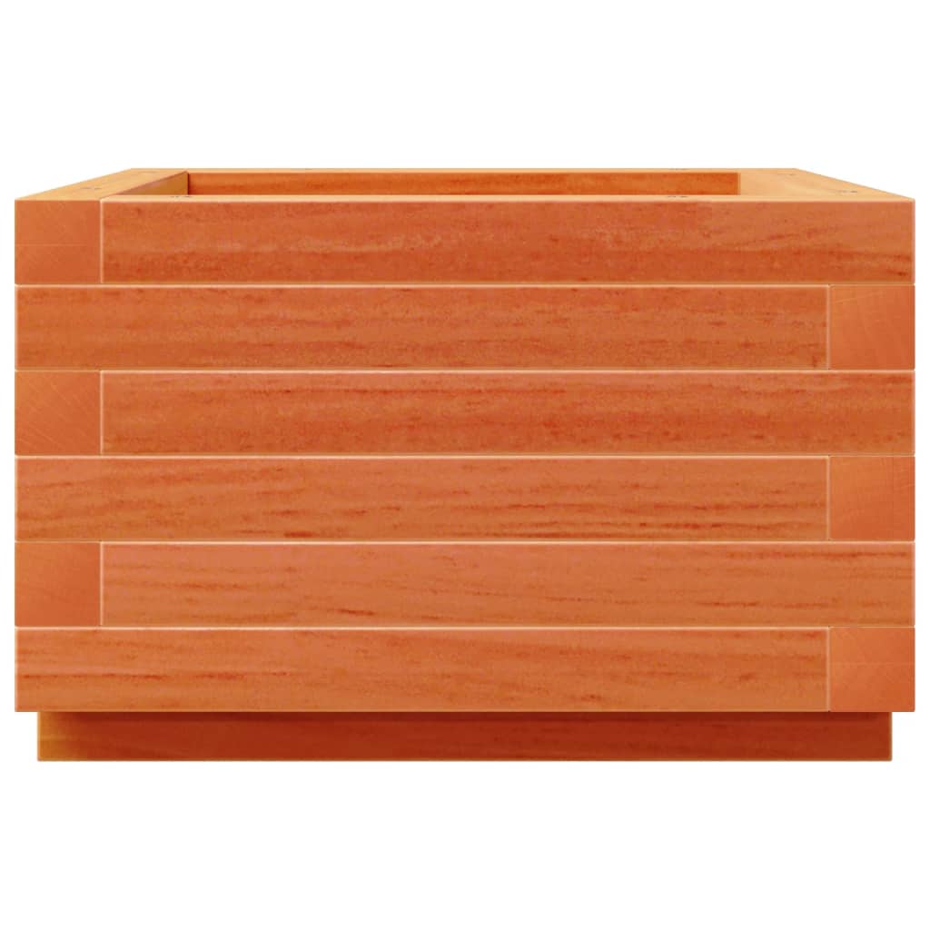 Garden Planter Wax Brown 40x40x26.5 cm Solid Wood Pine