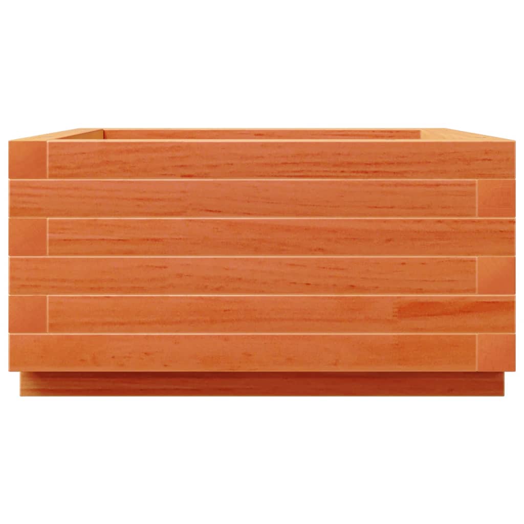 Garden Planter Wax Brown 50x50x26.5 cm Solid Wood Pine