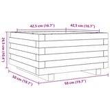 Garden Planter 50x50x26.5 cm Solid Wood Douglas