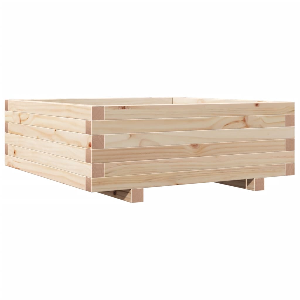 Garden Planter 70x70x26.5 cm Solid Wood Pine