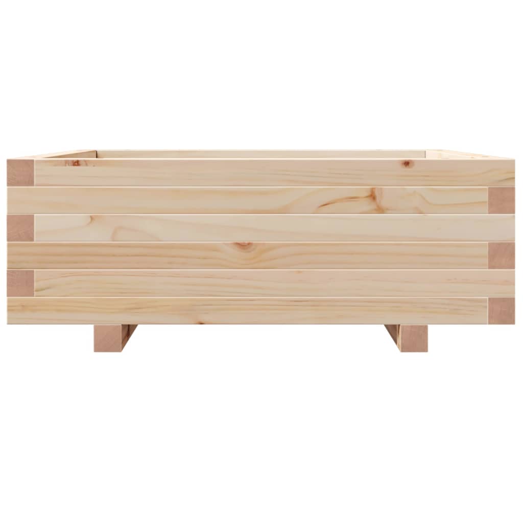 Garden Planter 70x70x26.5 cm Solid Wood Pine