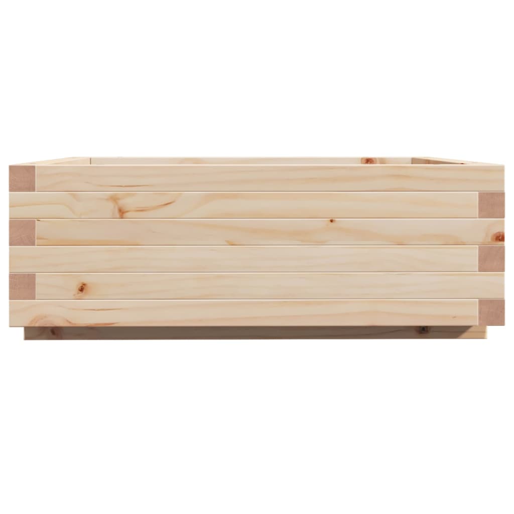 Garden Planter 70x70x26.5 cm Solid Wood Pine