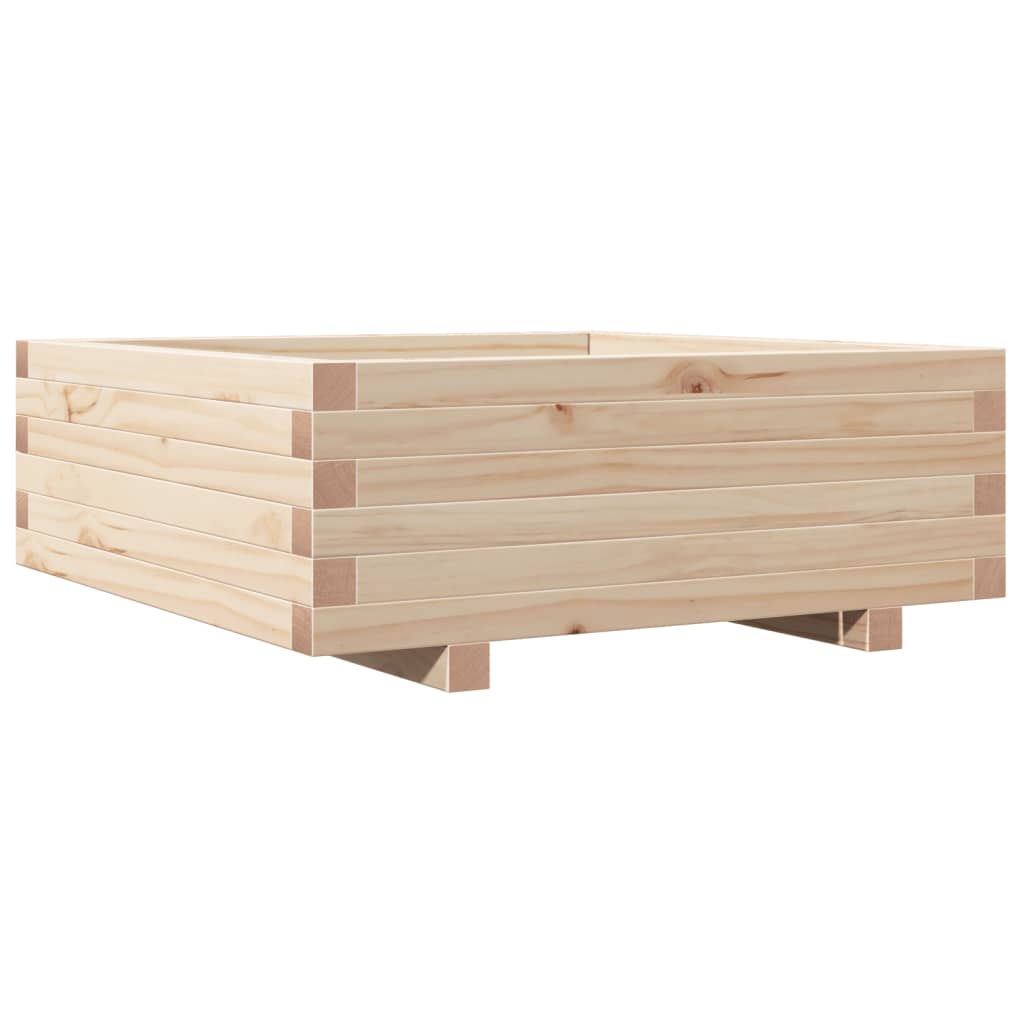 Garden Planter 70x70x26.5 cm Solid Wood Pine