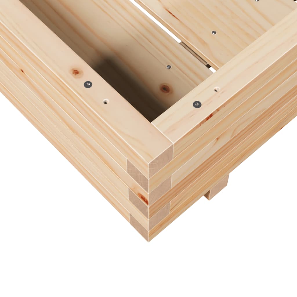 Garden Planter 70x70x26.5 cm Solid Wood Pine