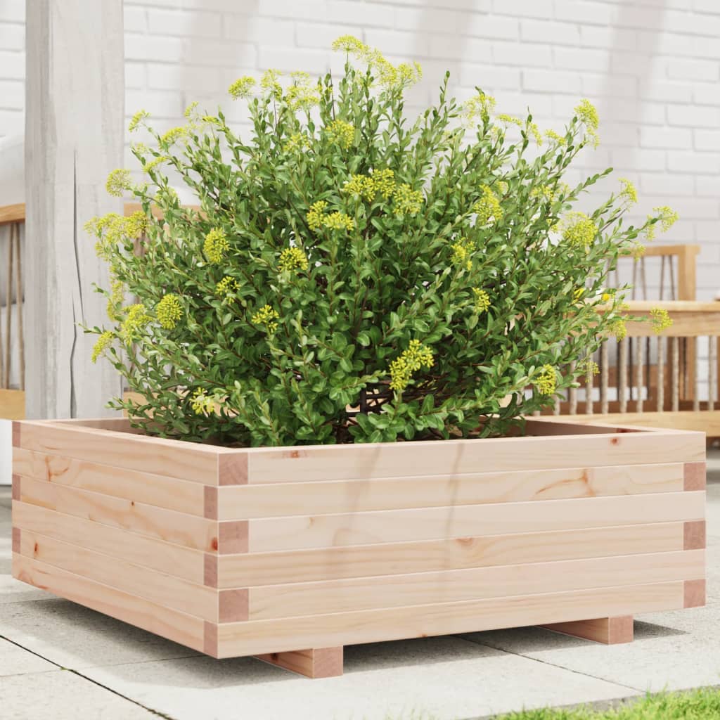 Garden Planter 70x70x26.5 cm Solid Wood Pine