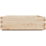 Garden Planter 80x80x26.5 cm Solid Wood Pine