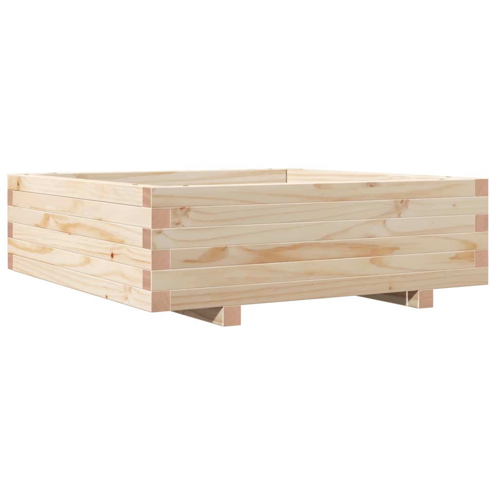 Garden Planter 80x80x26.5 cm Solid Wood Pine