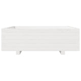 Garden Planter White 80x80x26.5 cm Solid Wood Pine