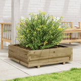 Garden Planter 80x80x26.5 cm Impregnated Wood Pine