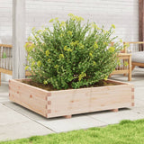 Garden Planter 100x100x26.5 cm Solid Wood Pine