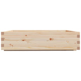 Garden Planter 100x100x26.5 cm Solid Wood Pine