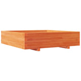 Garden Planter Wax Brown 100x100x26.5 cm Solid Wood Pine