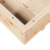 Garden Planter 110x110x26.5 cm Solid Wood Pine