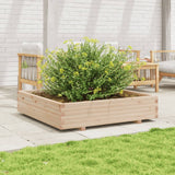 Garden Planter 110x110x26.5 cm Solid Wood Pine