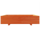 Garden Planter Wax Brown 110x110x26.5 cm Solid Wood Pine