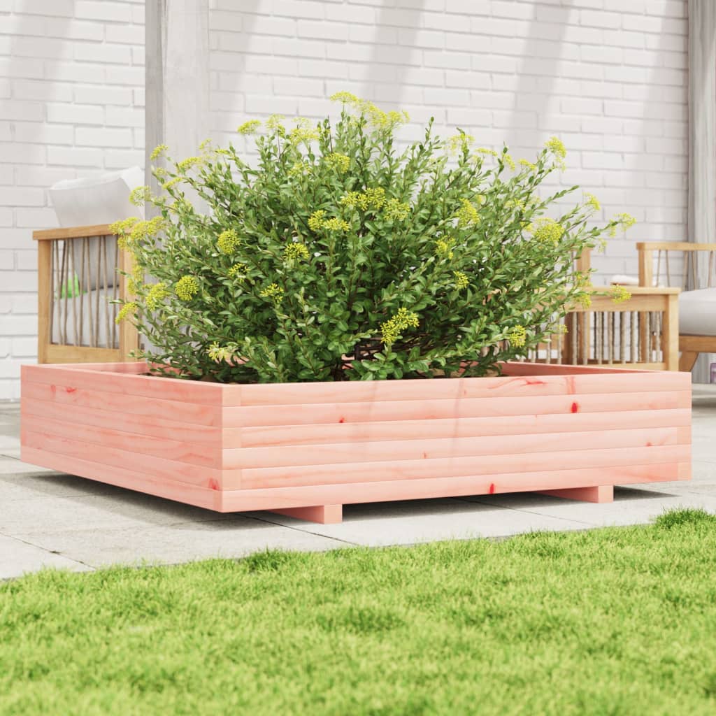 Garden Planter 110x110x26.5 cm Solid Wood Douglas