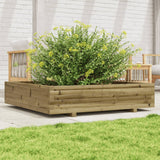 Garden Planter 110x110x26.5 cm Impregnated Wood Pine