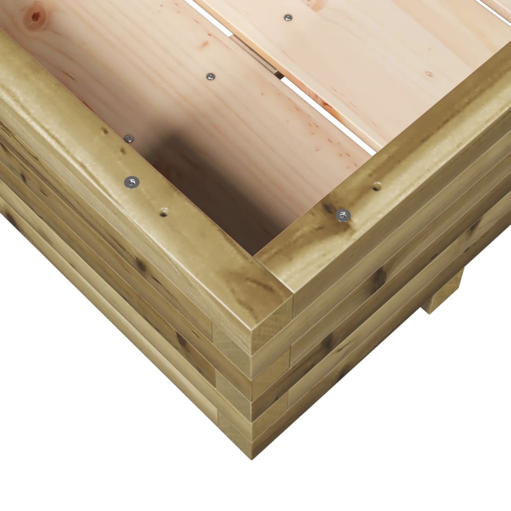 Garden Planter 110x110x26.5 cm Impregnated Wood Pine