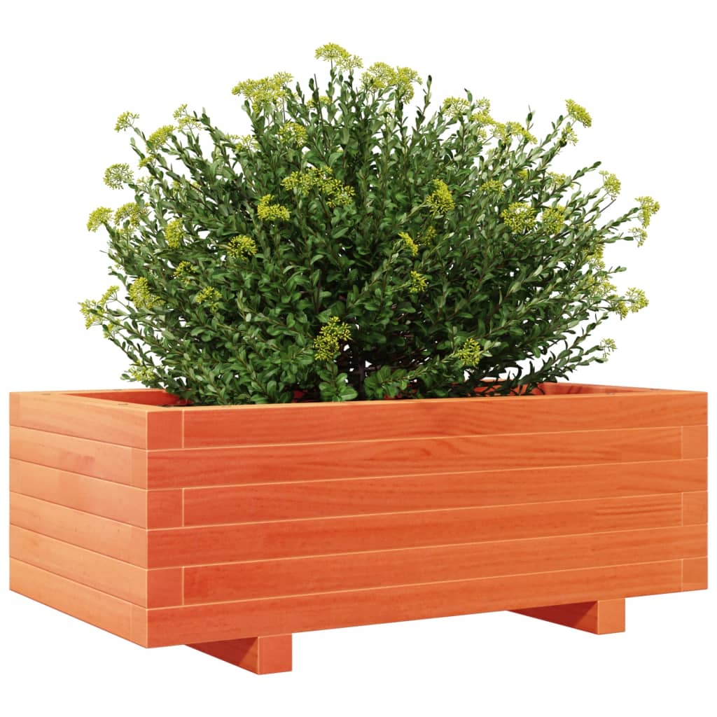 Garden Planter Wax Brown 70x40x26.5 cm Solid Wood Pine