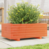 Garden Planter Wax Brown 70x40x26.5 cm Solid Wood Pine