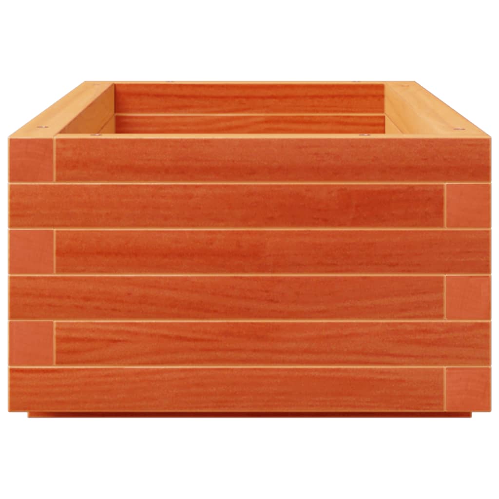 Garden Planter Wax Brown 110x40x26.5 cm Solid Wood Pine