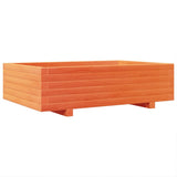 Garden Planter Wax Brown 90x60x26.5 cm Solid Wood Pine