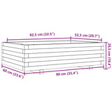 Garden Planter 90x60x26.5 cm Solid Wood Douglas