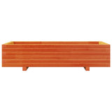 Garden Planter Wax Brown 110x60x26.5 cm Solid Wood Pine